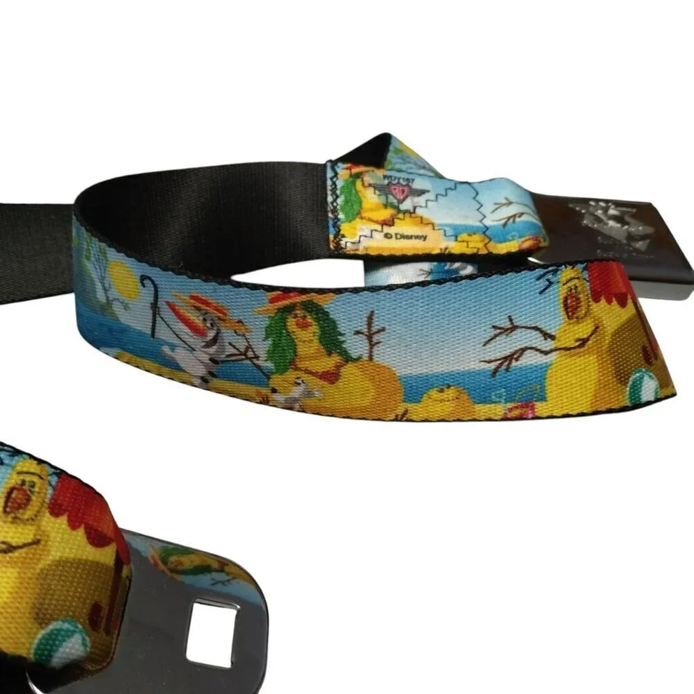 Buckle Down Disney Frozen Olaf Seatbelt Belt Adjustable Colorful  24-38 Inch